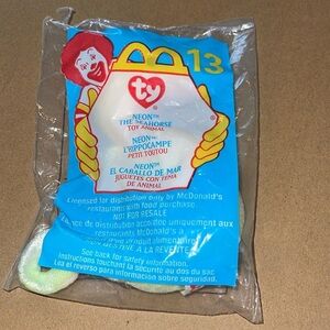 Neon The Seahorse Vintage New‎ McDonald’s Happy Meal Ty Teenie beanie Baby